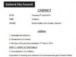 Salford Council Cabinet Discusses Fracking Petition